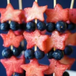 Patriotic Fruit Kabob Skewers