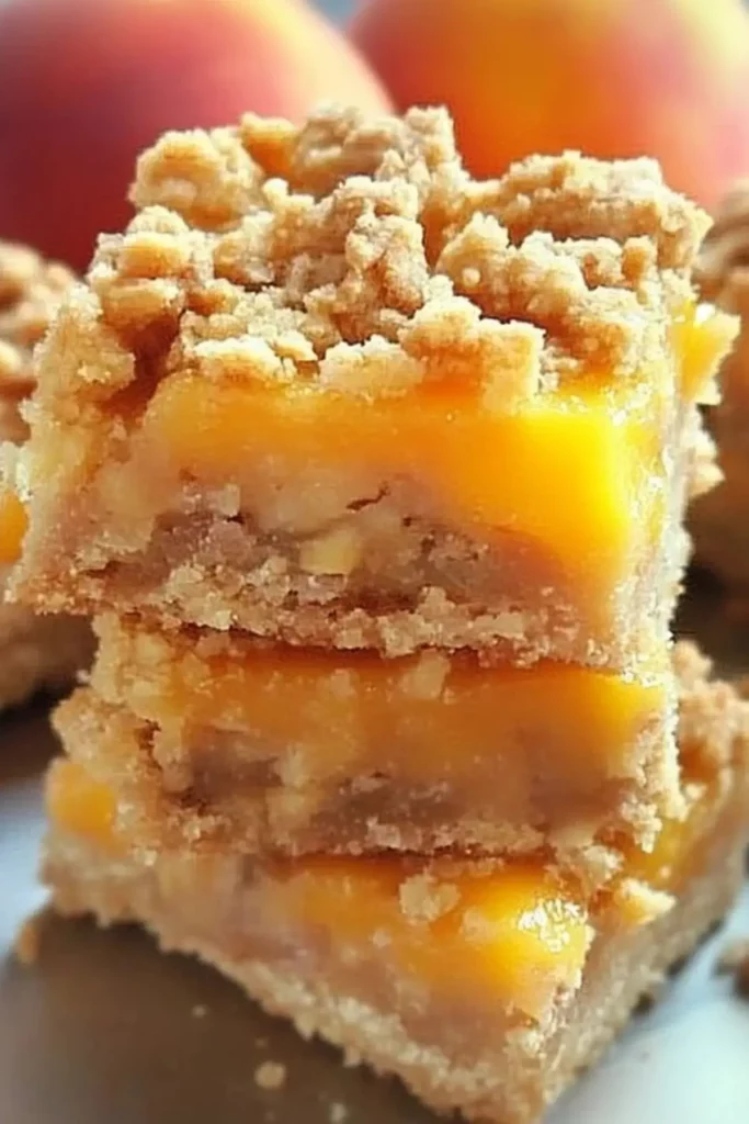 Peach Crumble Bars