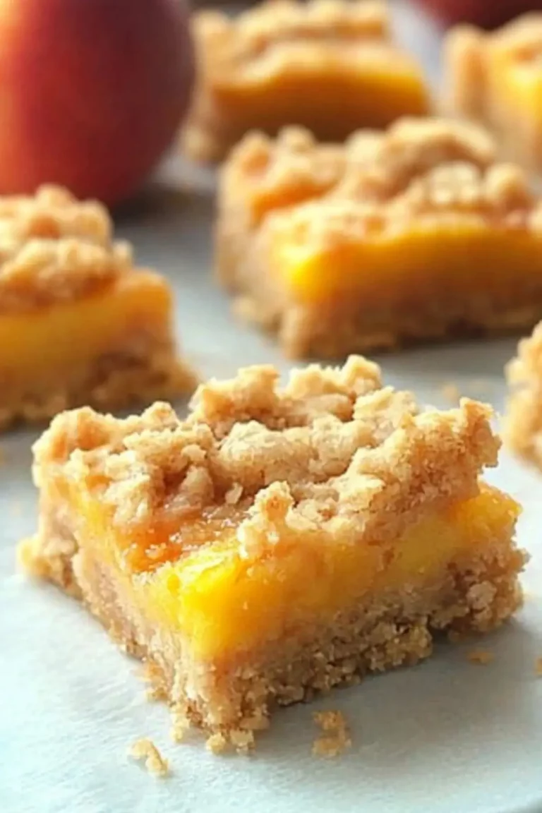 Peach Crumble Bars
