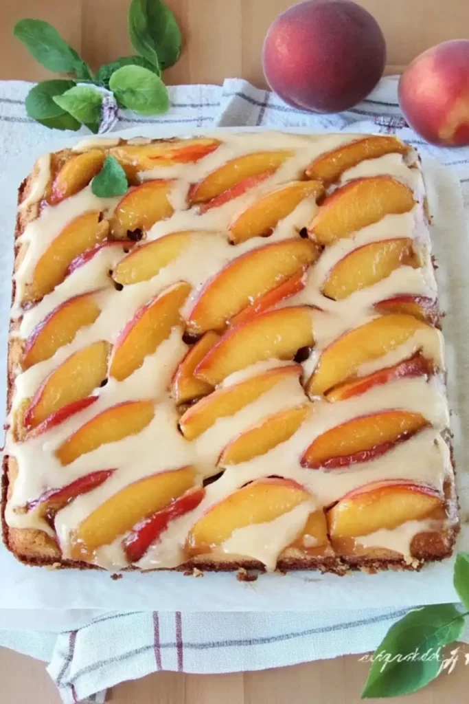 Peach Upside-Down Cake Recipe
