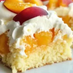 Peaches and Cream Poke Cake
