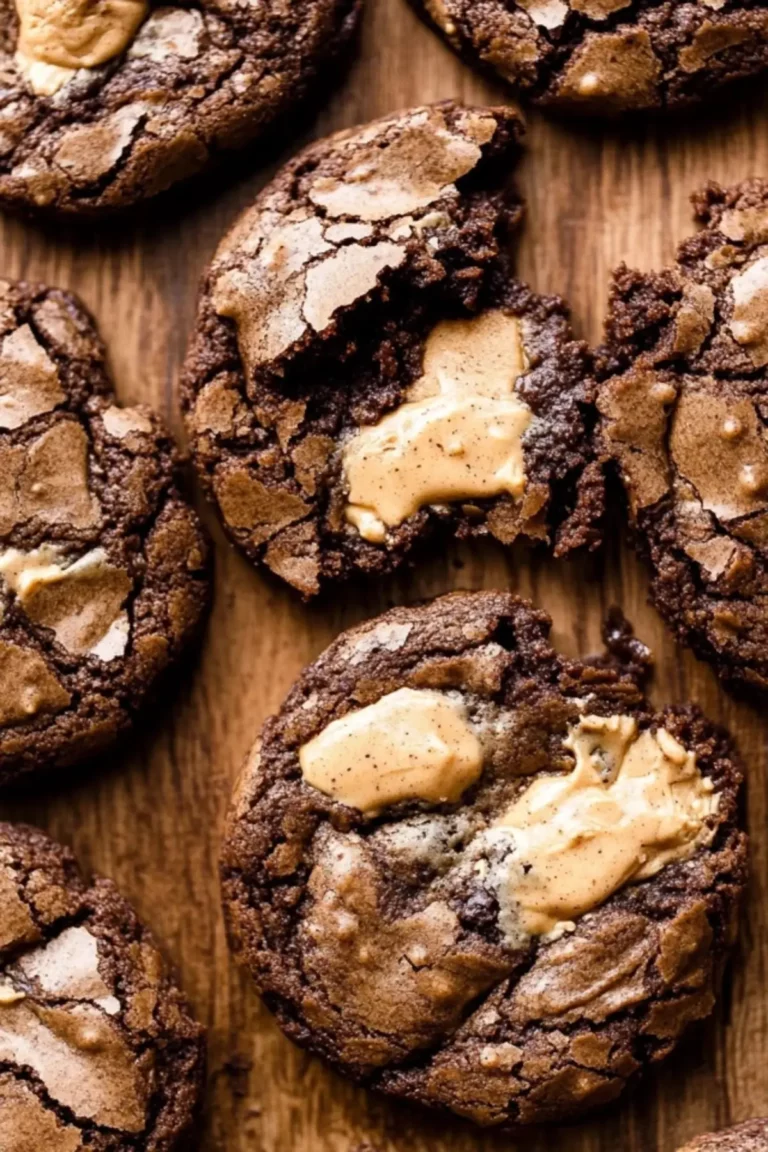 Peanut Butter Filled Brownie Cookies