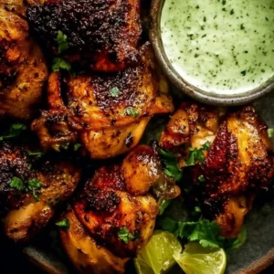 Peruvian Chicken with Green Sauce