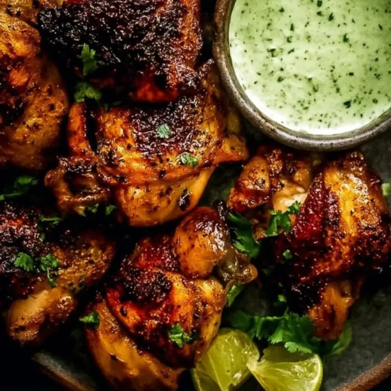 Peruvian Chicken with Green Sauce