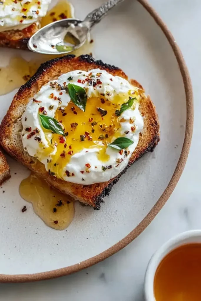 Simple Burrata Appetizer with Honey