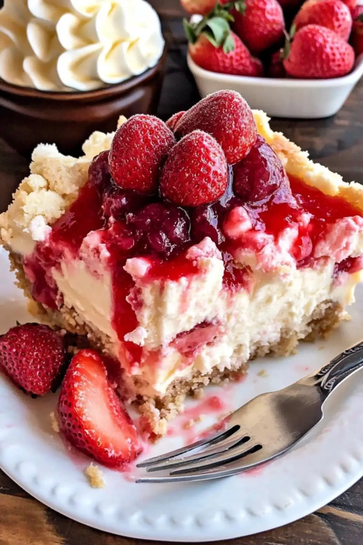 Strawberry Cheesecake Dump Cake Recipe