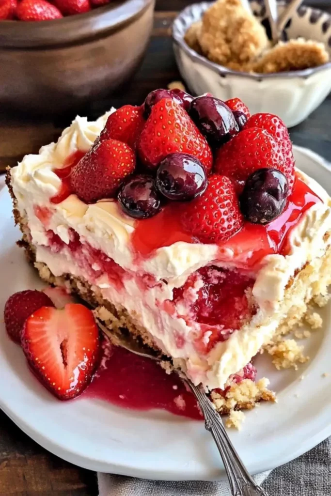 Strawberry Cheesecake Dump Cake Recipe