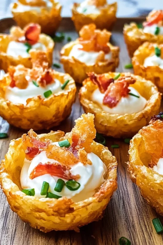 Tater Tot Appetizer Cups