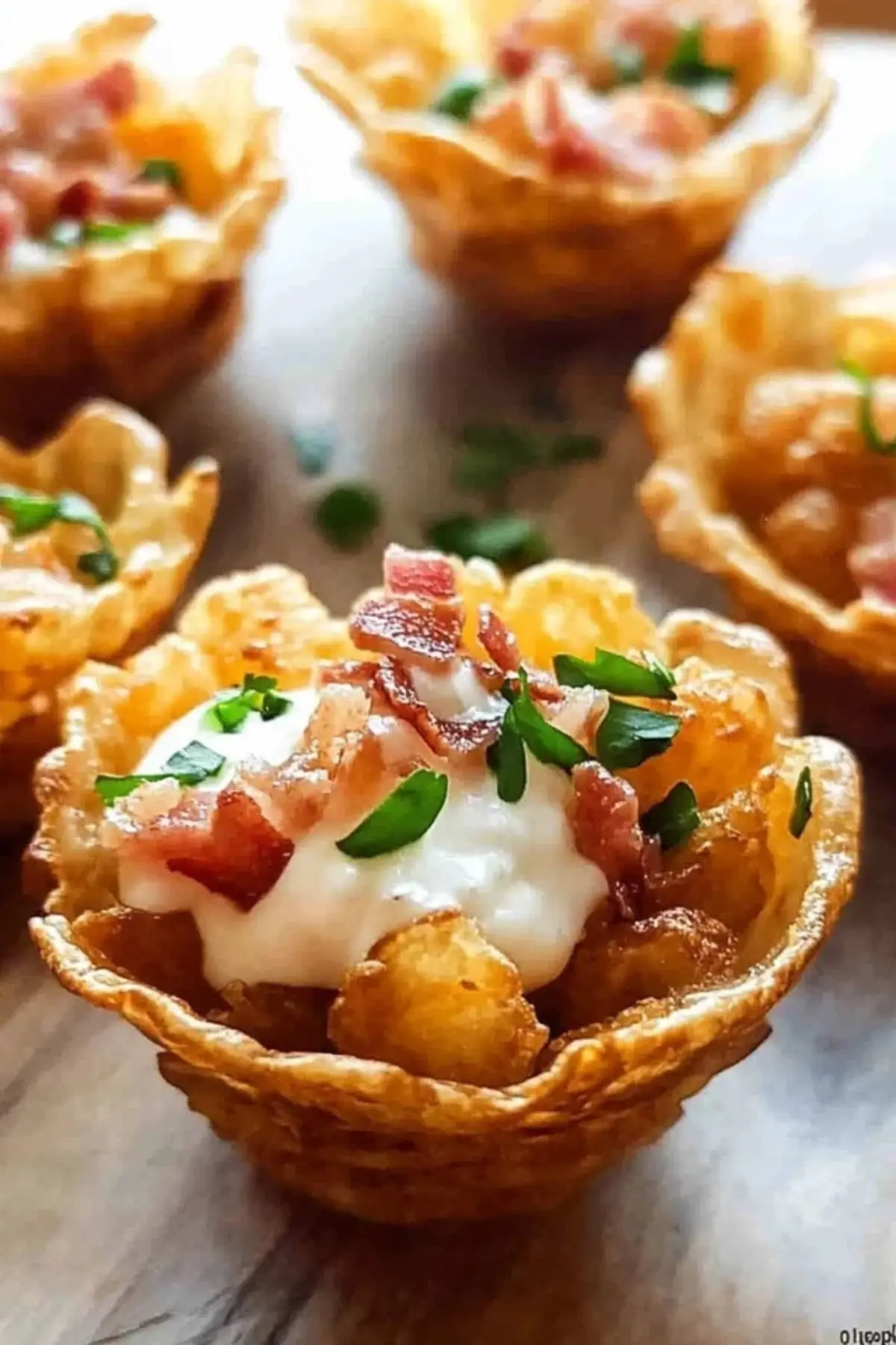 Tater Tot Appetizer Cups