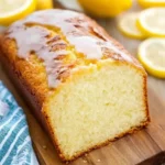lemon bread with glaze