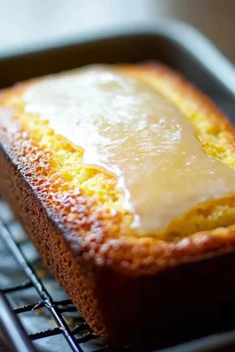 lemon bread with glaze