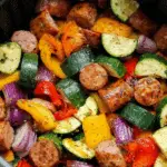 Air Fryer Chicken Sausage and Veggies