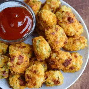 Bacon Cheddar Cauliflower Tots