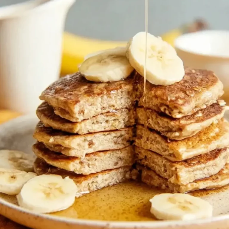 Banana Oatmeal Pancakes