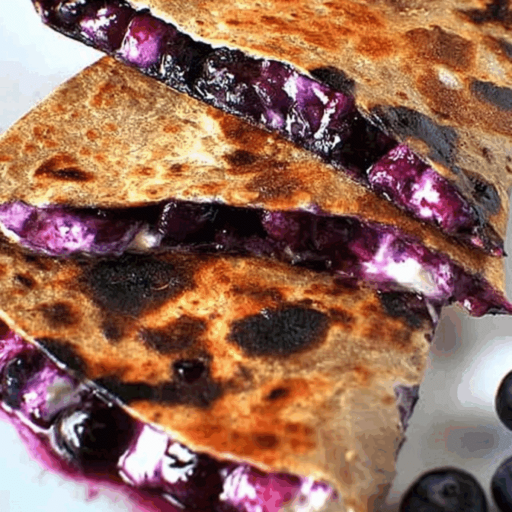 Blueberry Breakfast Quesadilla