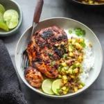 Caribbean Jerk Chicken with Pineapple Salsa