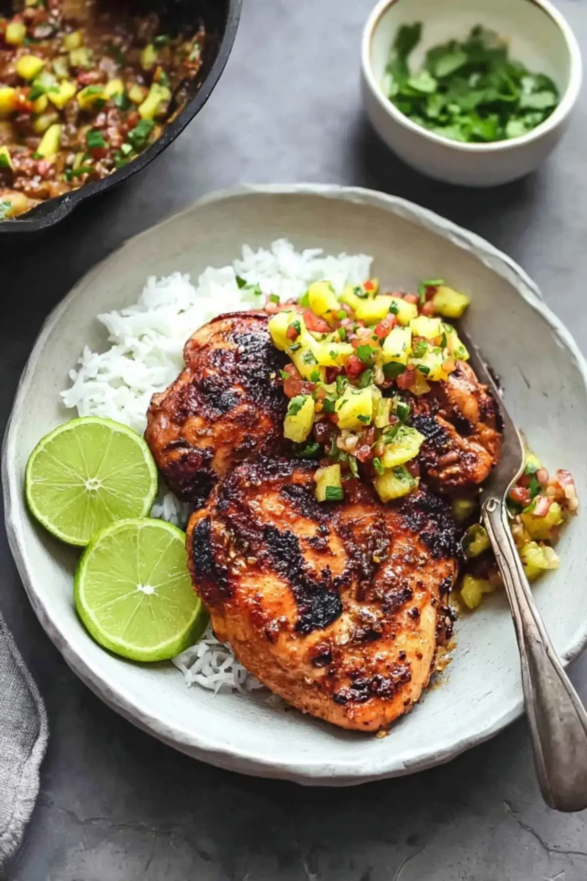 Caribbean Jerk Chicken with Pineapple Salsa