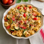 Cheese Tortellini with Vegetables
