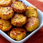 Cheesy Baked Cauliflower Tots