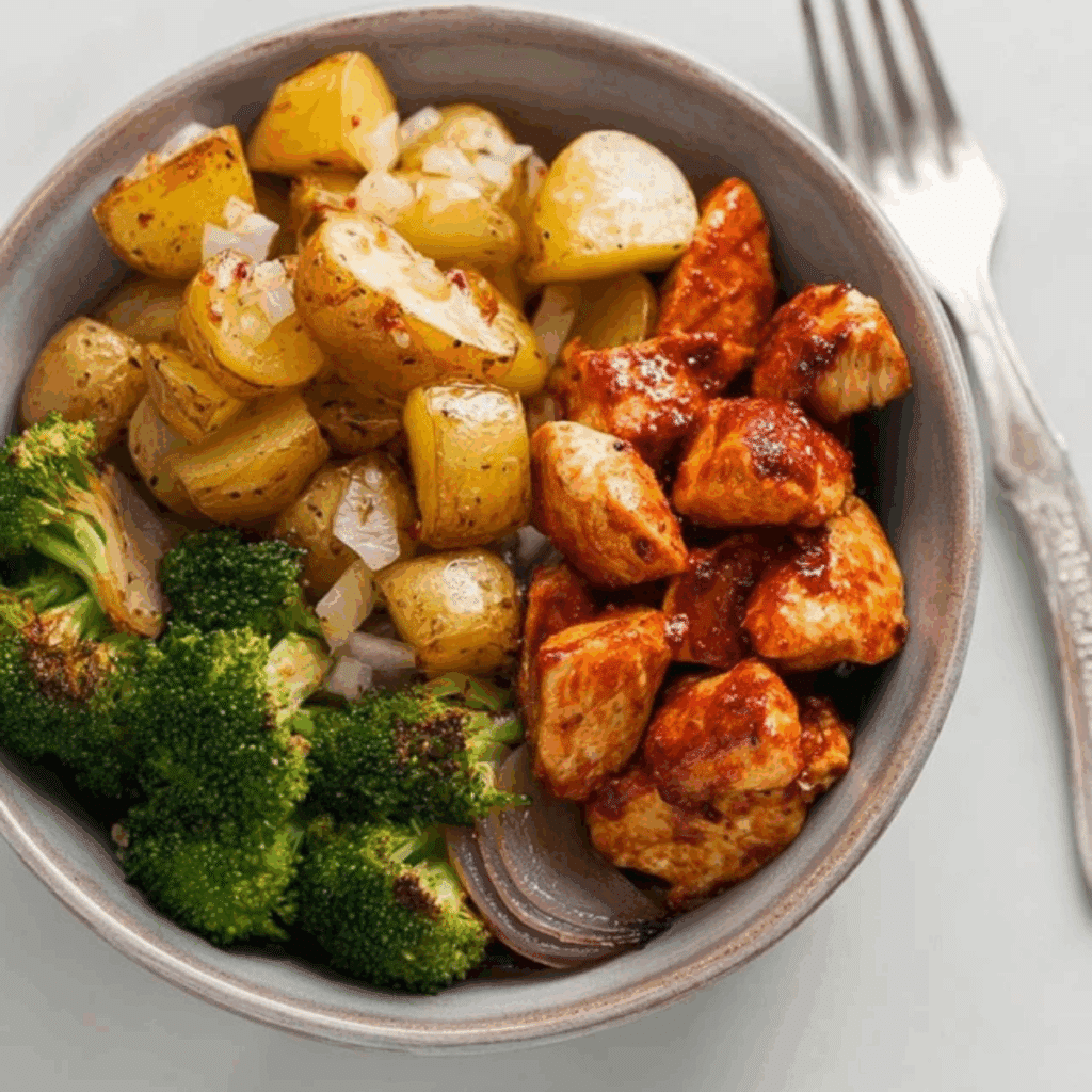 Chicken and Roasted Potato Bowl