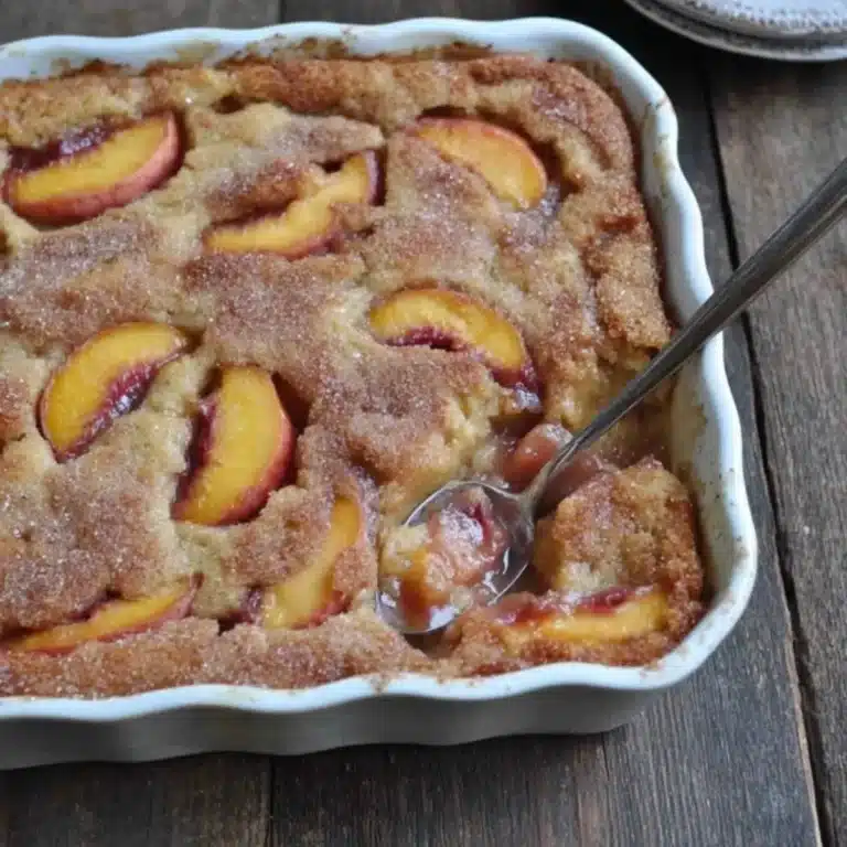 Cinnamon Sugar Nectarine Cobbler