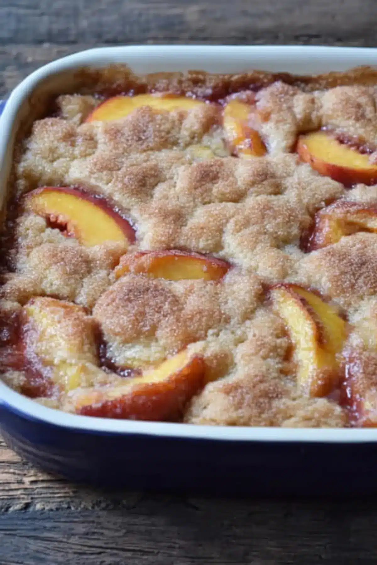 Cinnamon Sugar Nectarine Cobbler