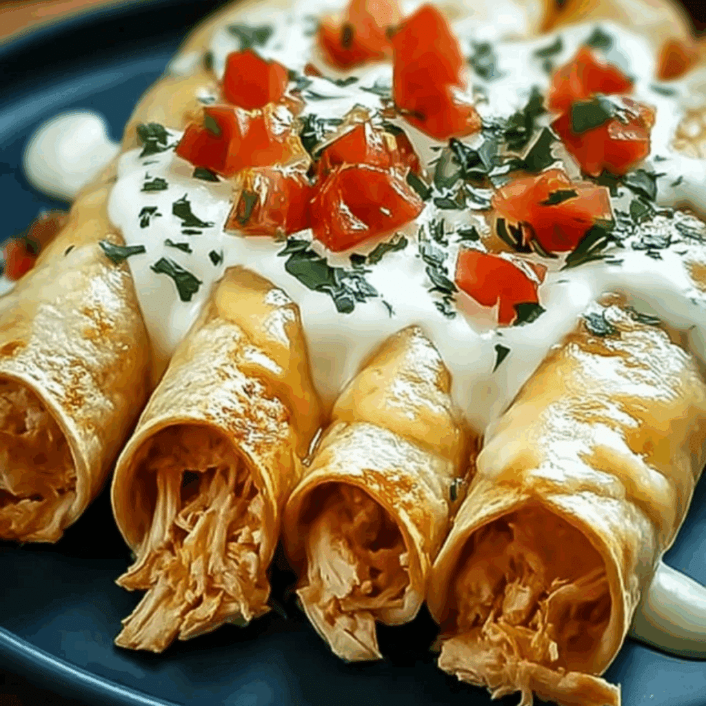 Cream Cheese Chicken Taquitos