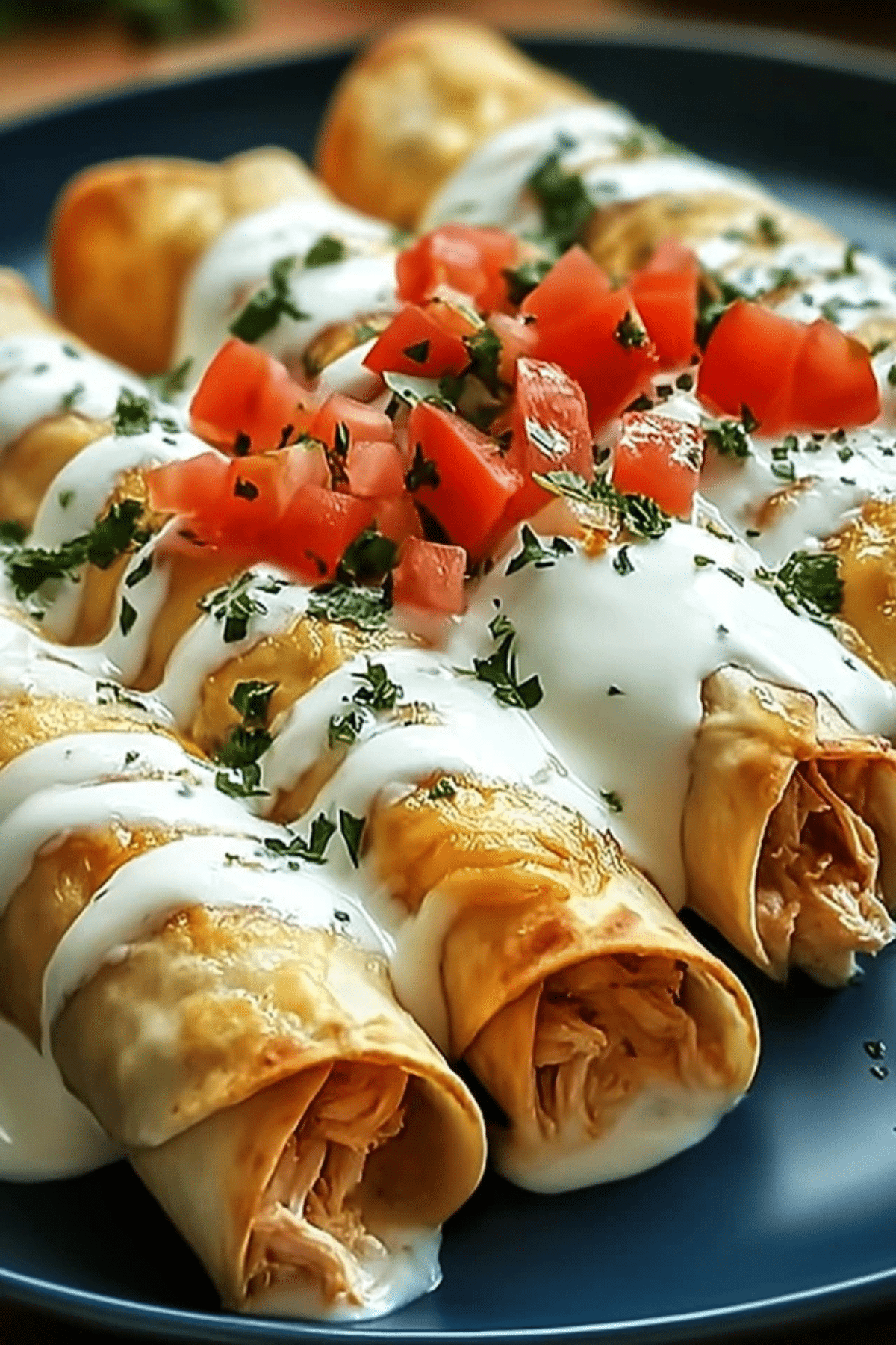 Cream Cheese Chicken Taquitos