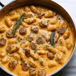 Creamy Butternut Squash Gnocchi with Sausage