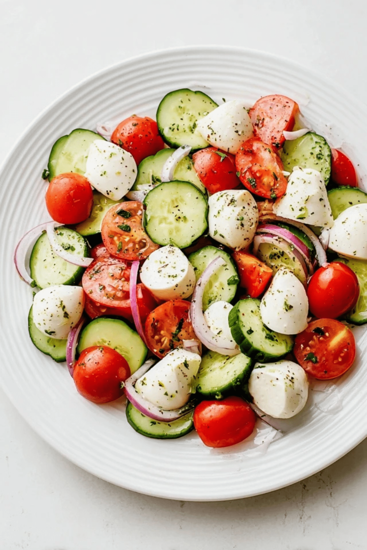 Cucumber Caprese Salad