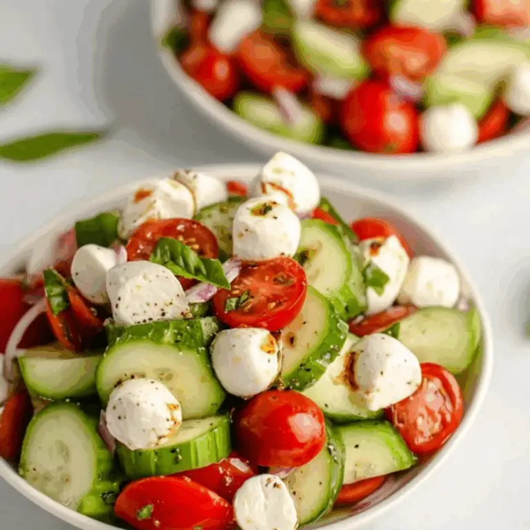 Cucumber Caprese Salad