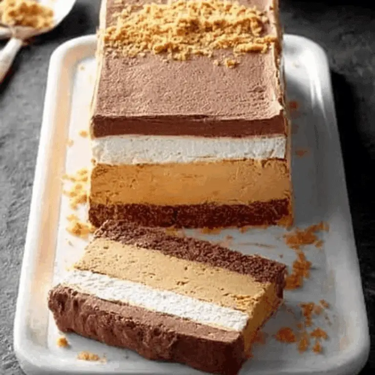 Frozen Peanut Butter and Chocolate Terrine