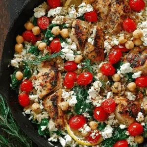Greek Chicken and Lemon Rice