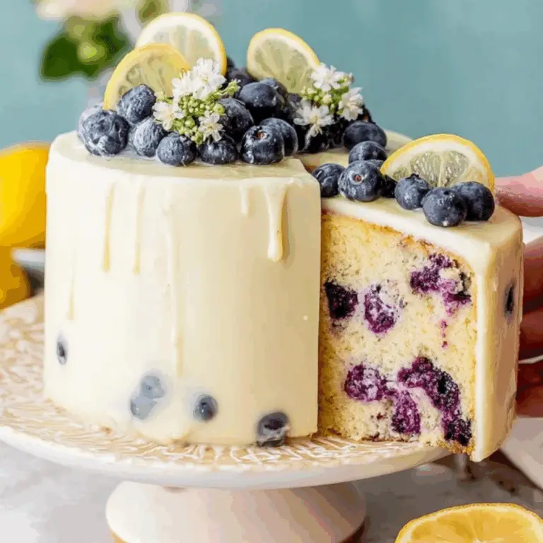 Lemon Blueberry Buttermilk Cake