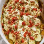 Mediterranean Chicken Zucchini Bake
