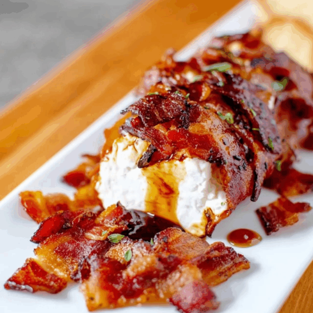 Million Dollar Bacon Goat Cheese Appetizer Log