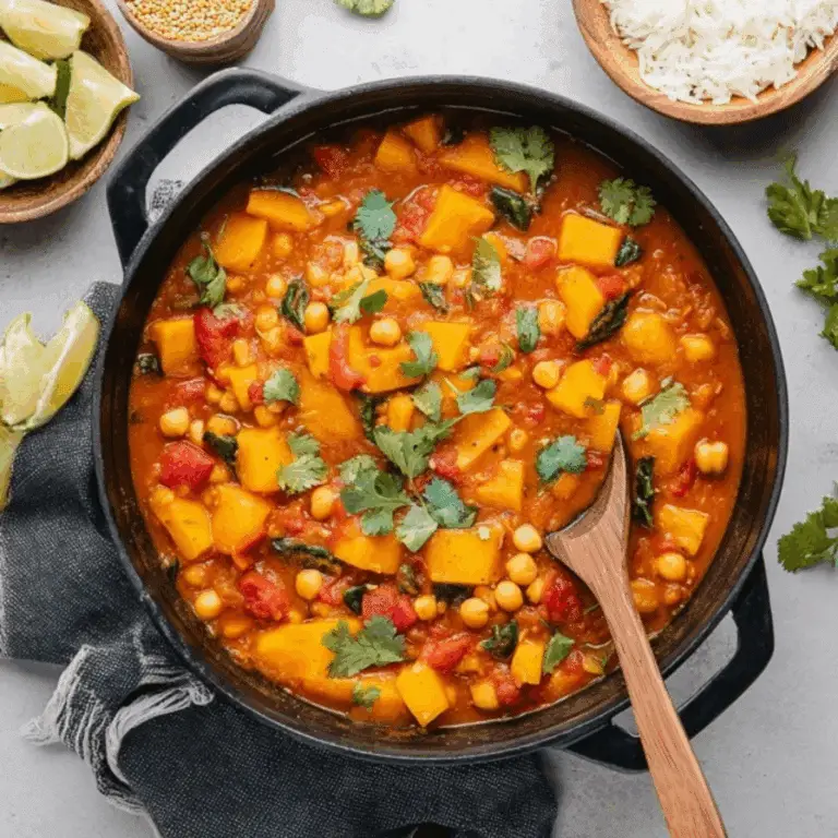 Moroccan Pumpkin & Chickpea Stew