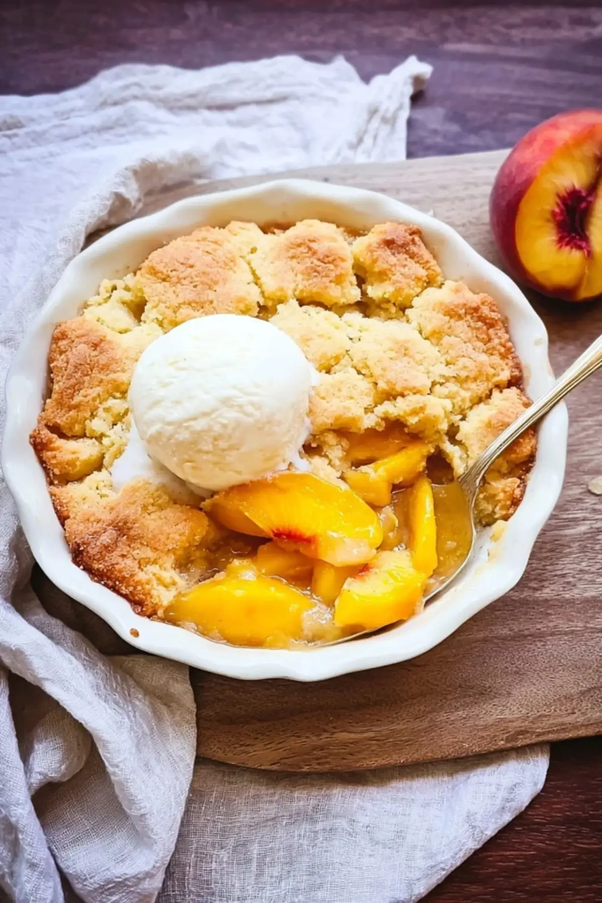 Nectarine Cobbler