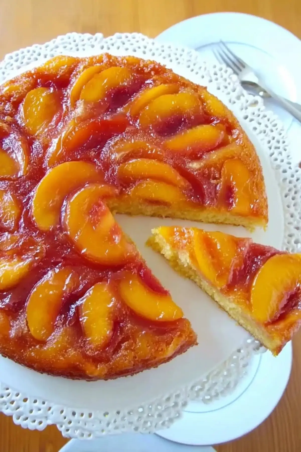 Nectarine Upside Down Cake
