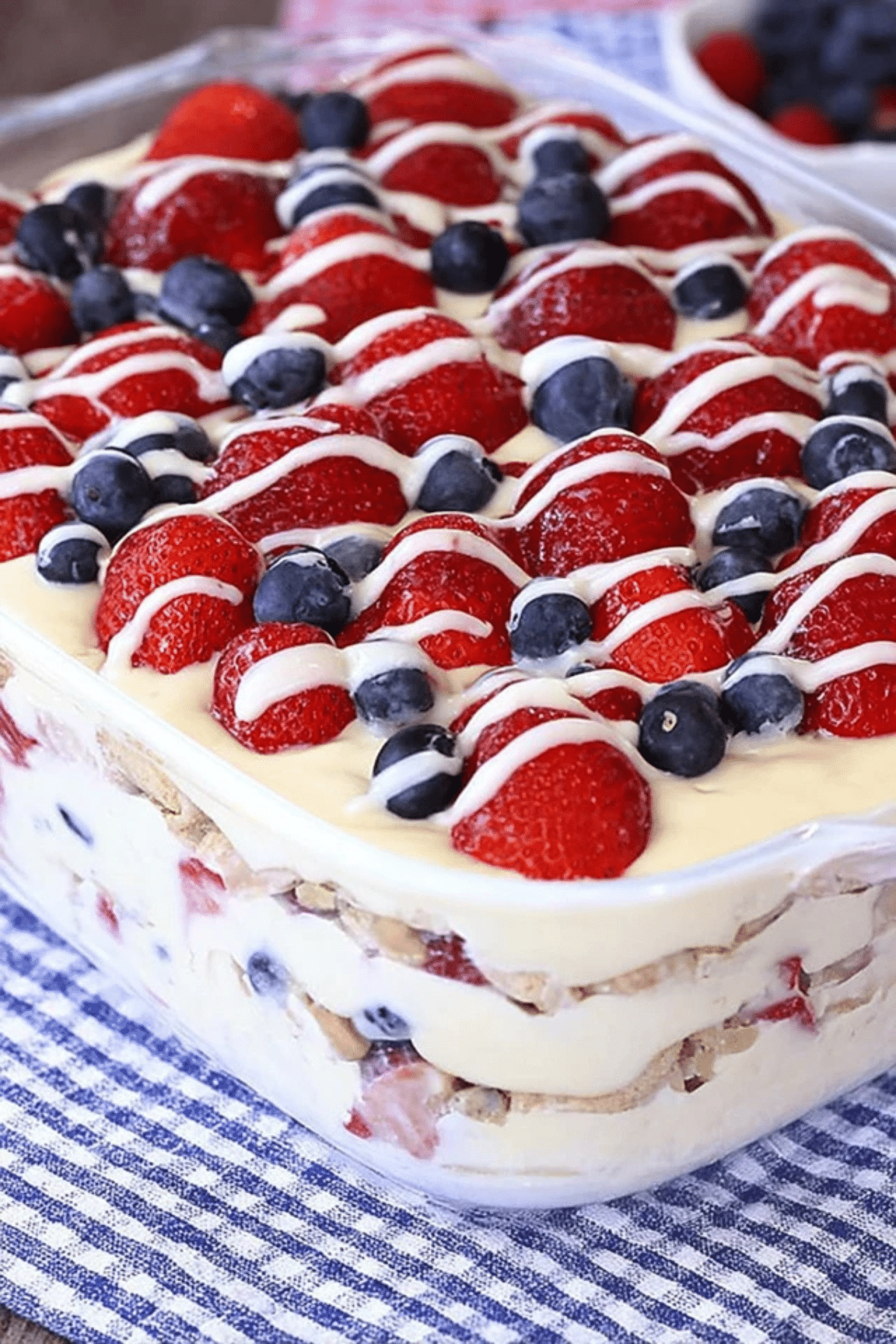 No Bake Summer Berry Icebox Cake