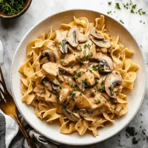 One Pan Chicken Stroganoff