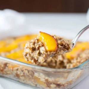 Peach Baked Oatmeal