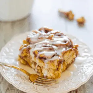 Pumpkin Cinnamon Roll Bake