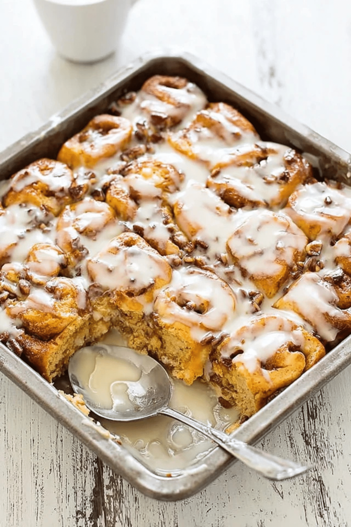 Pumpkin Cinnamon Roll Bake
