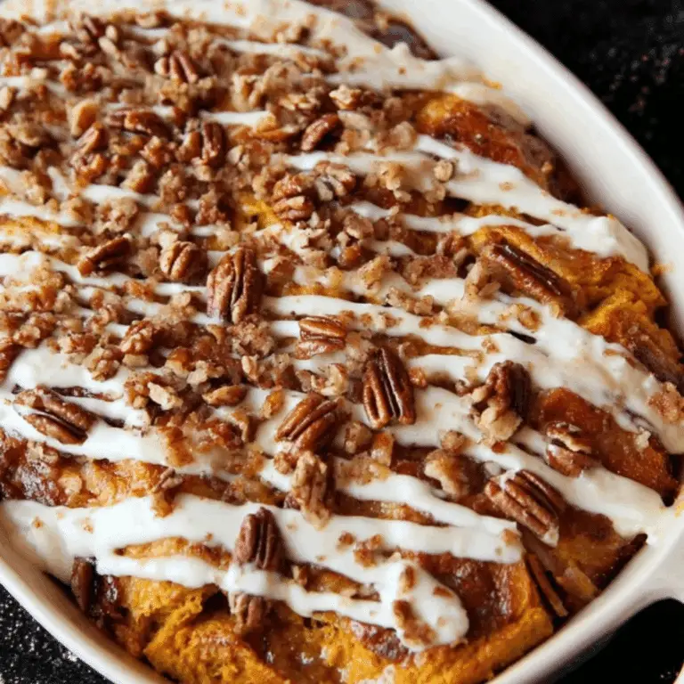 Pumpkin Pie Bread Pudding with Challah
