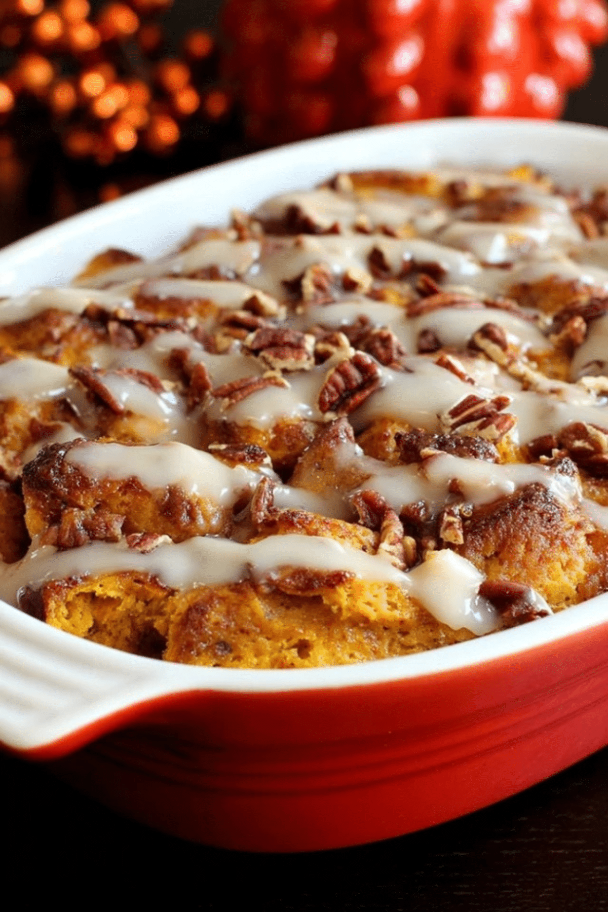 Pumpkin Pie Bread Pudding with Challah
