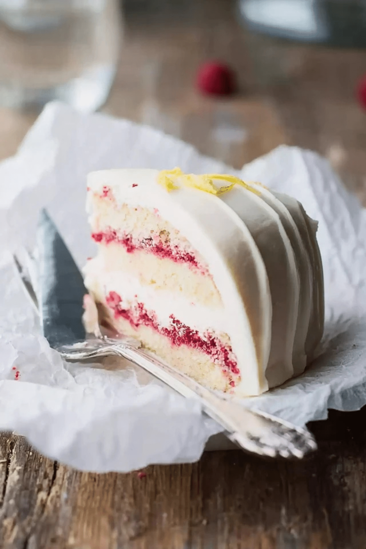 Raspberry Cake with Lemon Buttercream