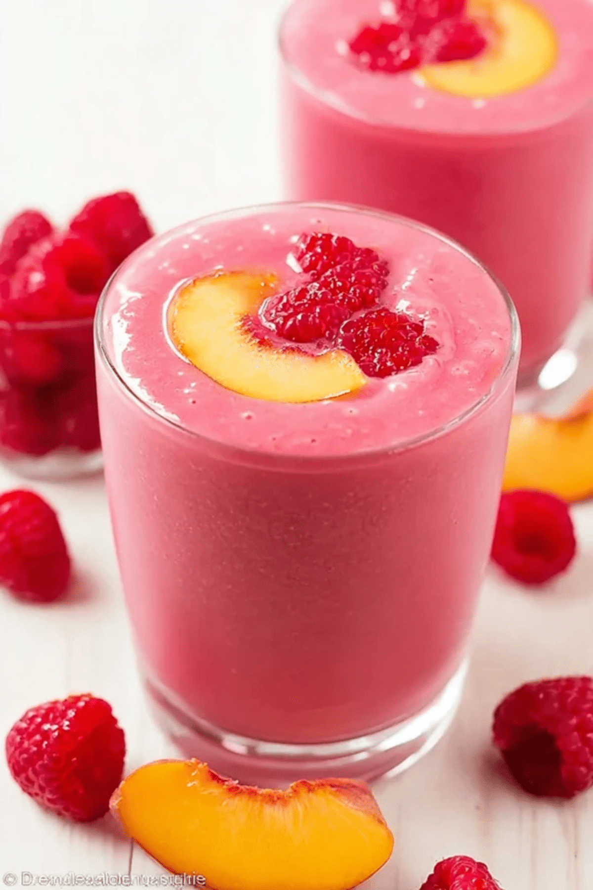 Raspberry Peach Smoothie