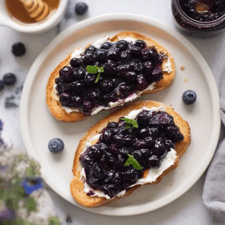 Roasted Blueberry Toast