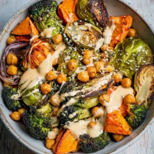 Roasted Veggie and Chickpea Bowl